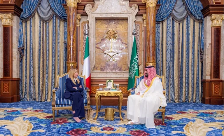 العلاقات السعودية الإيطالية: تفاصيل لقاء ولي العهد وميلوني