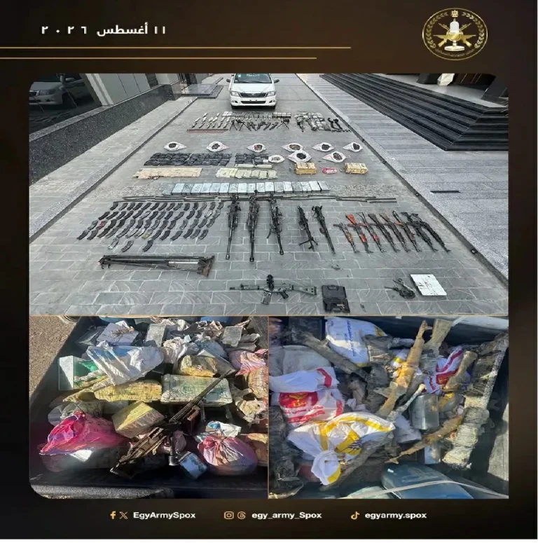 الجيش المصري يحبط تهريب أسلحة على الحدود الجنوبية الجيش المصري يحبط تهريب أسلحة على الحدود الجنوبية