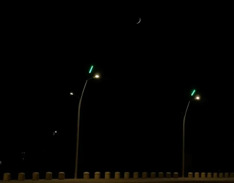تفاصيل اقتران هلال ربيع الأول مع كوكب الزهرة في طريف تفاصيل اقتران هلال ربيع الأول مع كوكب الزهرة في طريف