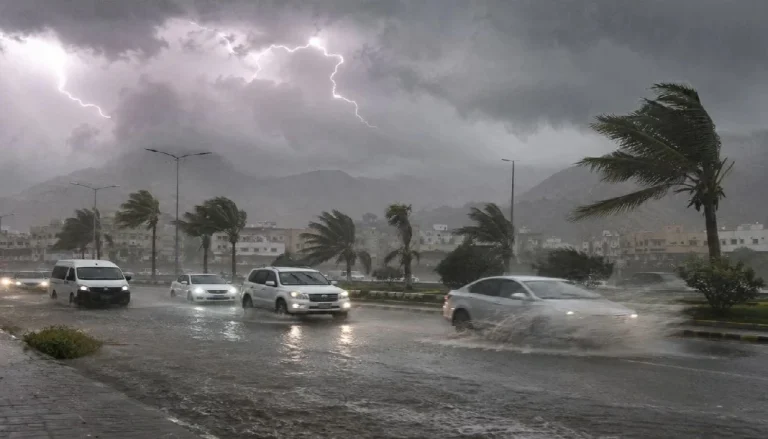 إنذار أحمر في منطقة جازان بسبب أمطار غزيرة وسيول إنذار أحمر في منطقة جازان بسبب أمطار غزيرة وسيول