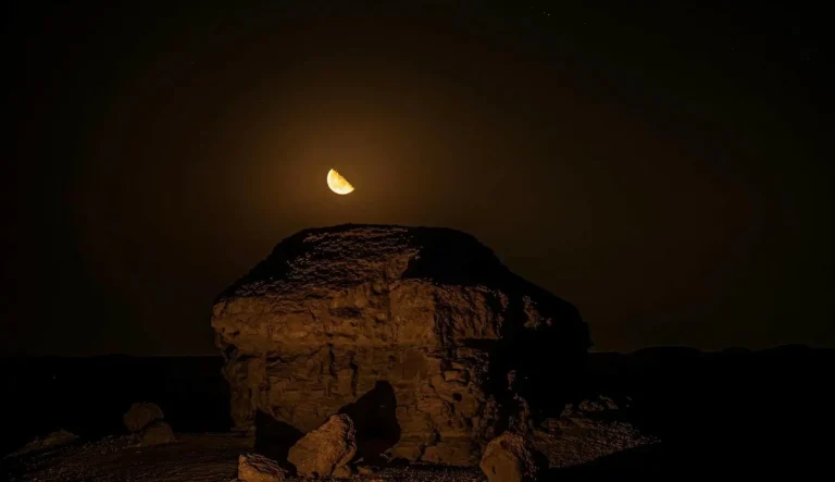 ظهور قمر ربيع الأول في طور التربيع الأخير بسماء المملكة