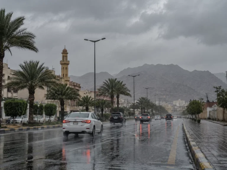 حالة الطقس اليوم: أمطار غزيرة وسيول على 4 مناطق بالمملكة