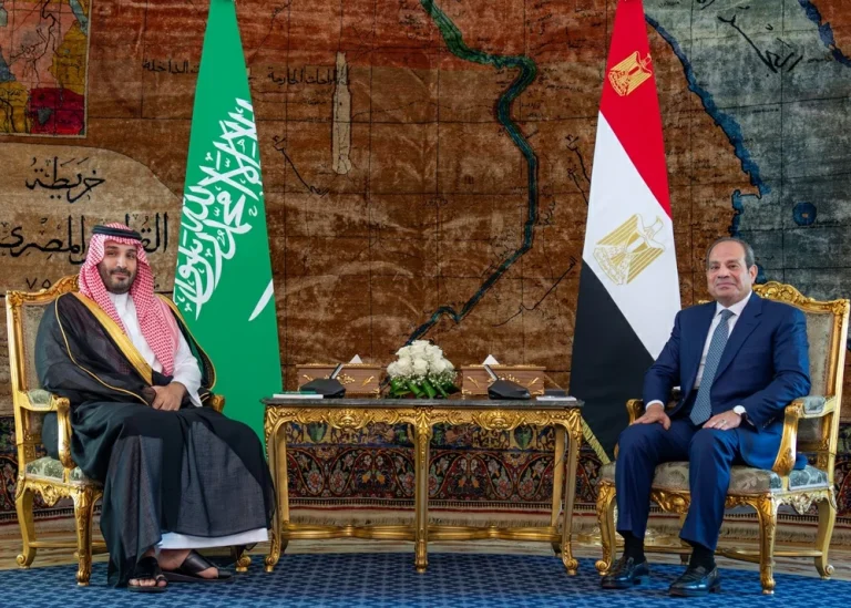 ولي العهد يعقد جلسة مباحثات مع الرئيس المصري بالقاهرة ولي العهد يعقد جلسة مباحثات مع الرئيس المصري بالقاهرة