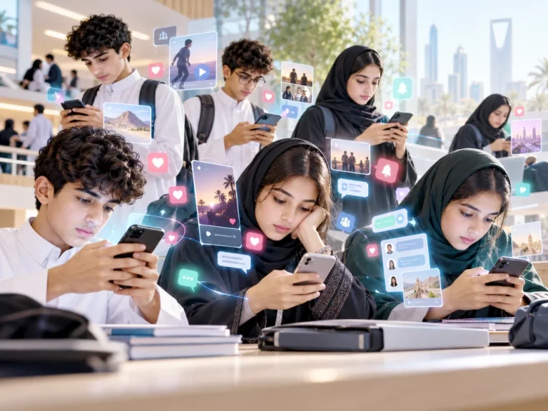 34.8% من المراهقين يسجلون الإفراط في استخدام وسائل التواصل