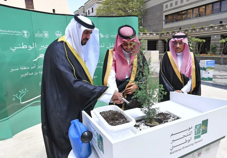 نائب أمير عسير يطلق موسم التشجير الوطني 2026
