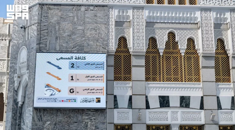 الخريطة التفاعلية للحرمين توفر 100 ألف مسار للزوار الخريطة التفاعلية للحرمين توفر 100 ألف مسار للزوار