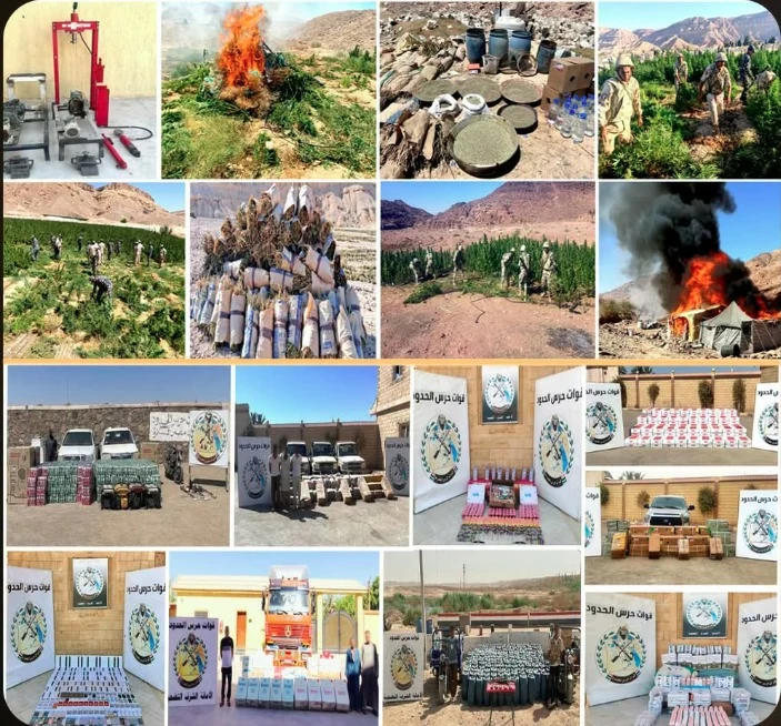 حرس الحدود المصري يضبط 1149 قطعة سلاح ويحبط 213 تسللاً حرس الحدود المصري يضبط 1149 قطعة سلاح ويحبط 213 تسللاً
